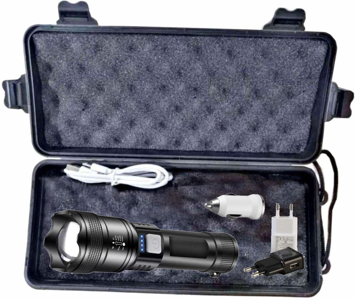 Linterna Zoom. USB A76S